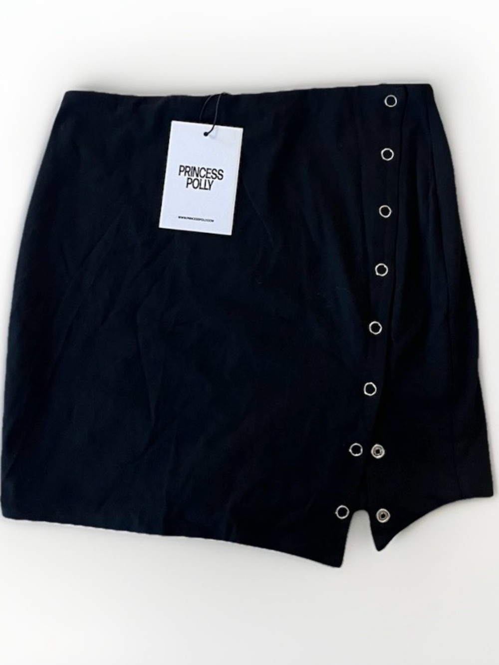 Princess Polly Karre Black Knit Miniskirt NWT Size 2